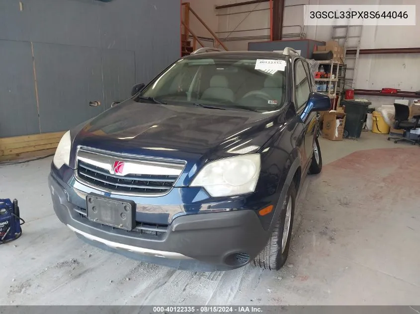 3GSCL33PX8S644046 2008 Saturn Vue 4-Cyl Xe