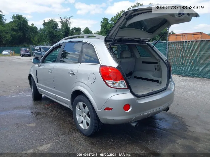 2008 Saturn Vue V6 Xr VIN: 3GSDL73718S534319 Lot: 40157248