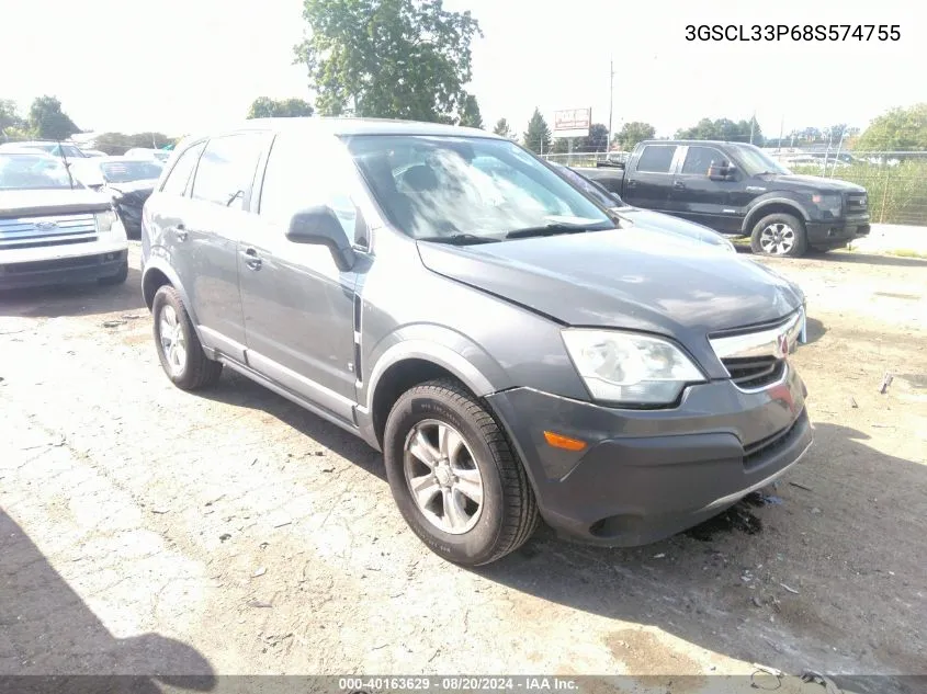 2008 Saturn Vue 4-Cyl Xe VIN: 3GSCL33P68S574755 Lot: 40163629