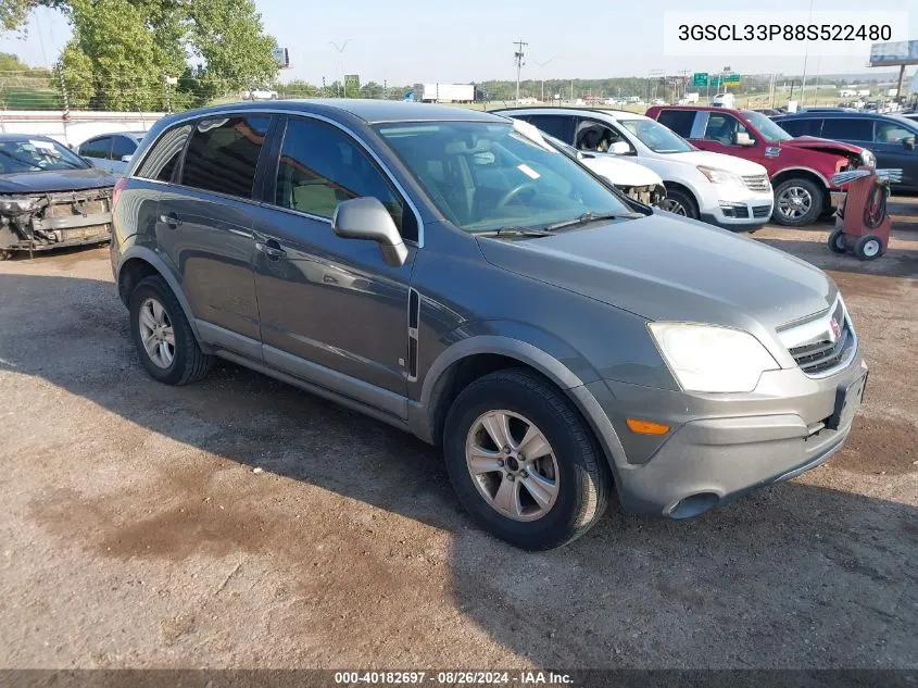 2008 Saturn Vue 4-Cyl Xe VIN: 3GSCL33P88S522480 Lot: 40182697