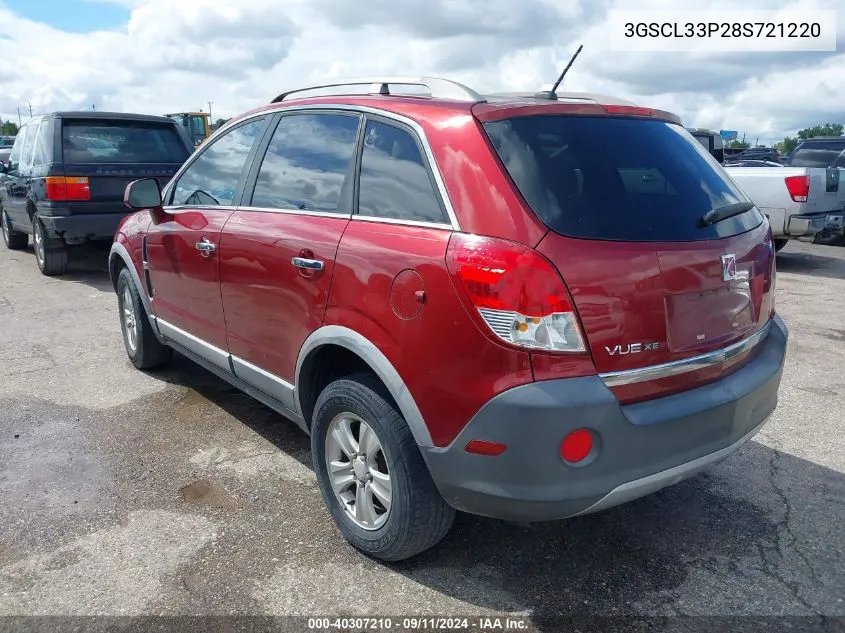 2008 Saturn Vue 4-Cyl Xe VIN: 3GSCL33P28S721220 Lot: 40307210