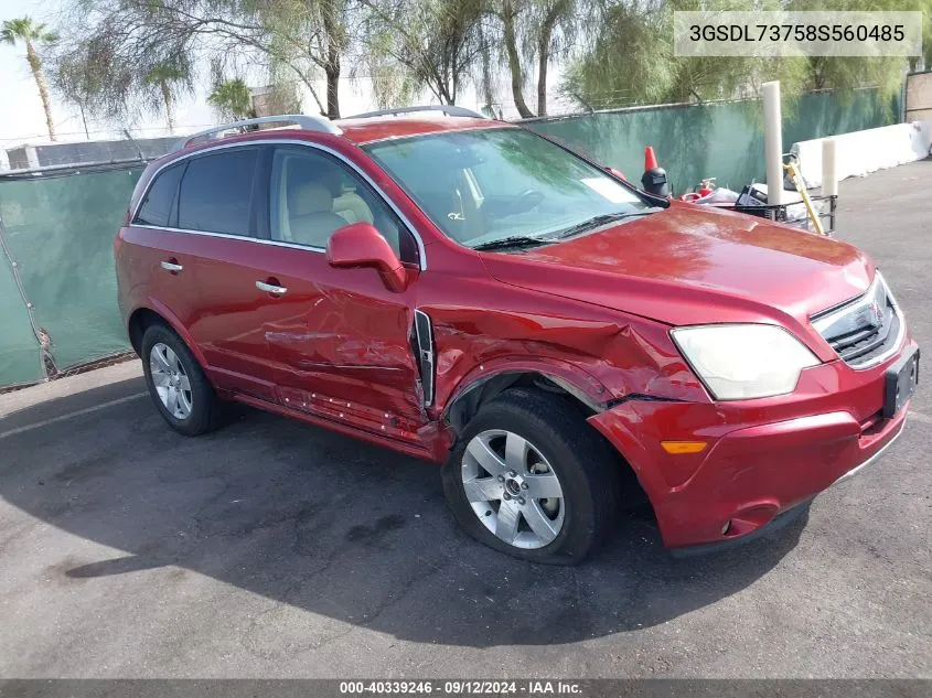 3GSDL73758S560485 2008 Saturn Vue V6 Xr