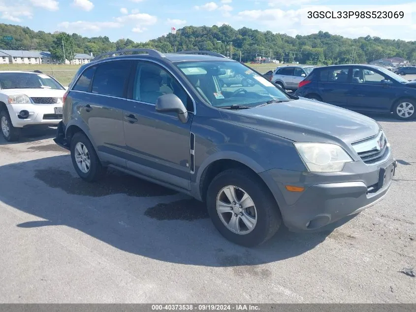 2008 Saturn Vue 4-Cyl Xe VIN: 3GSCL33P98S523069 Lot: 40373538