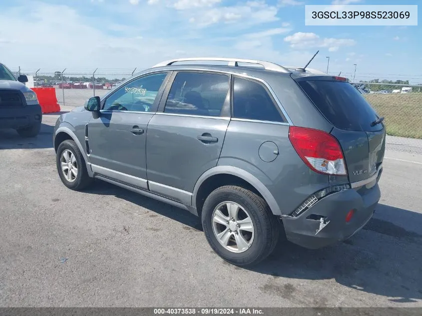 2008 Saturn Vue 4-Cyl Xe VIN: 3GSCL33P98S523069 Lot: 40373538