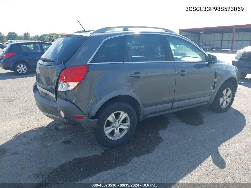 2008 Saturn Vue 4-Cyl Xe VIN: 3GSCL33P98S523069 Lot: 40373538