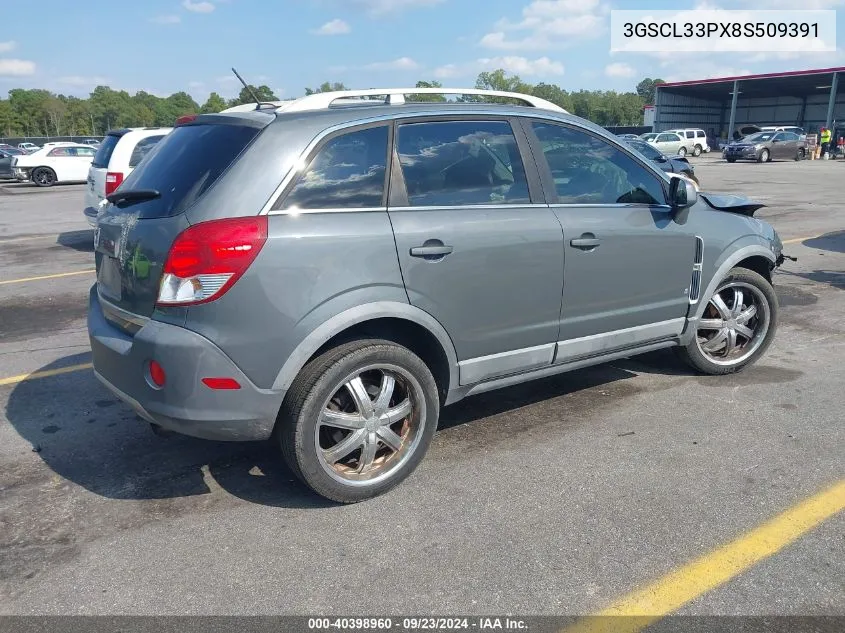 2008 Saturn Vue 4-Cyl Xe VIN: 3GSCL33PX8S509391 Lot: 40398960