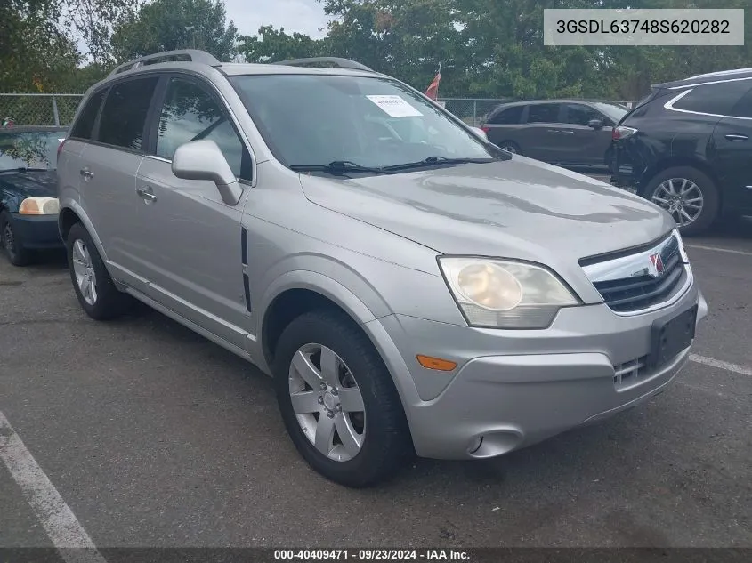 2008 Saturn Vue V6 Xr VIN: 3GSDL63748S620282 Lot: 40409471