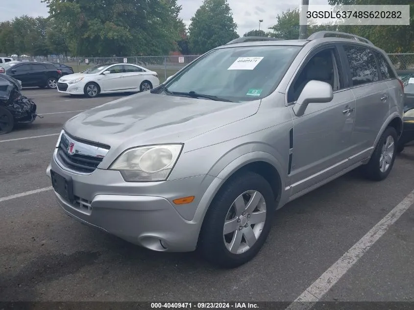 2008 Saturn Vue V6 Xr VIN: 3GSDL63748S620282 Lot: 40409471