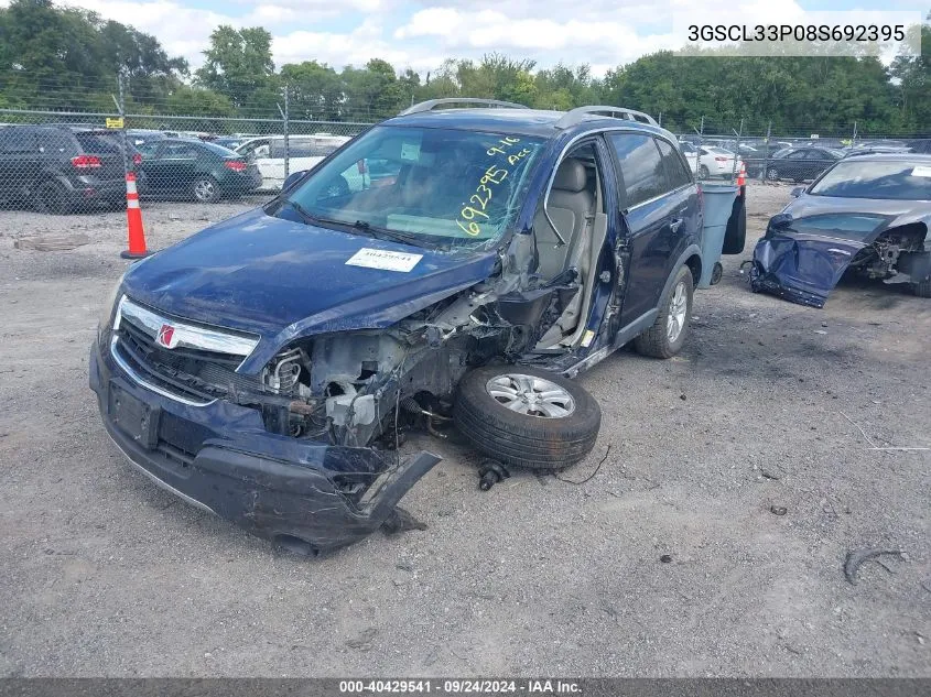 2008 Saturn Vue 4-Cyl Xe VIN: 3GSCL33P08S692395 Lot: 40429541