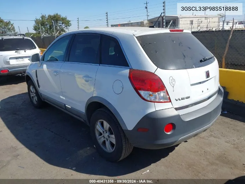 2008 Saturn Vue 4-Cyl Xe VIN: 3GSCL33P98S518888 Lot: 40431358