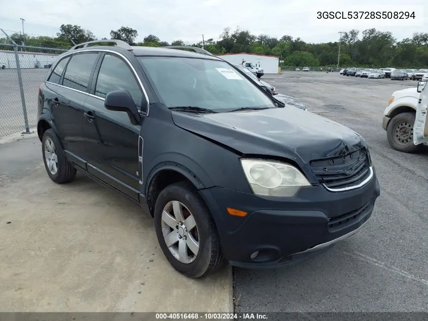 2008 Saturn Vue V6 Xr VIN: 3GSCL53728S508294 Lot: 40516468