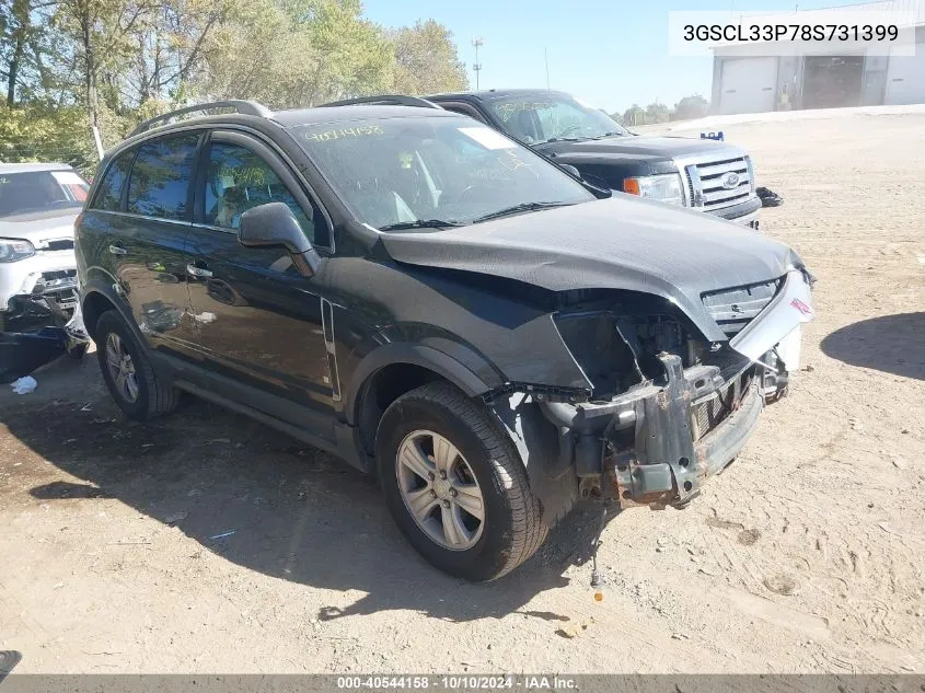 2008 Saturn Vue 4-Cyl Xe VIN: 3GSCL33P78S731399 Lot: 40544158