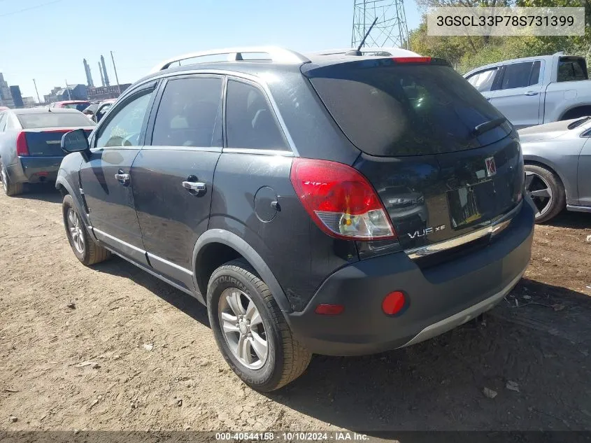 2008 Saturn Vue 4-Cyl Xe VIN: 3GSCL33P78S731399 Lot: 40544158