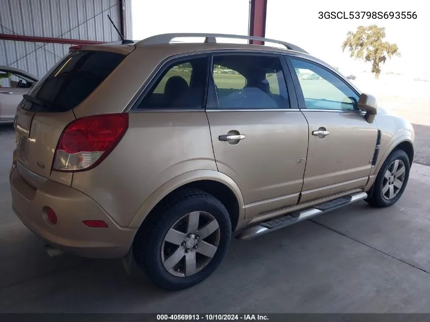 2008 Saturn Vue V6 Xr VIN: 3GSCL53798S693556 Lot: 40569913