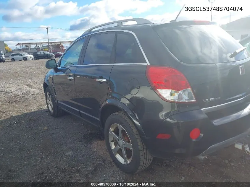 2008 Saturn Vue V6 Xr VIN: 3GSCL53748S704074 Lot: 40570038