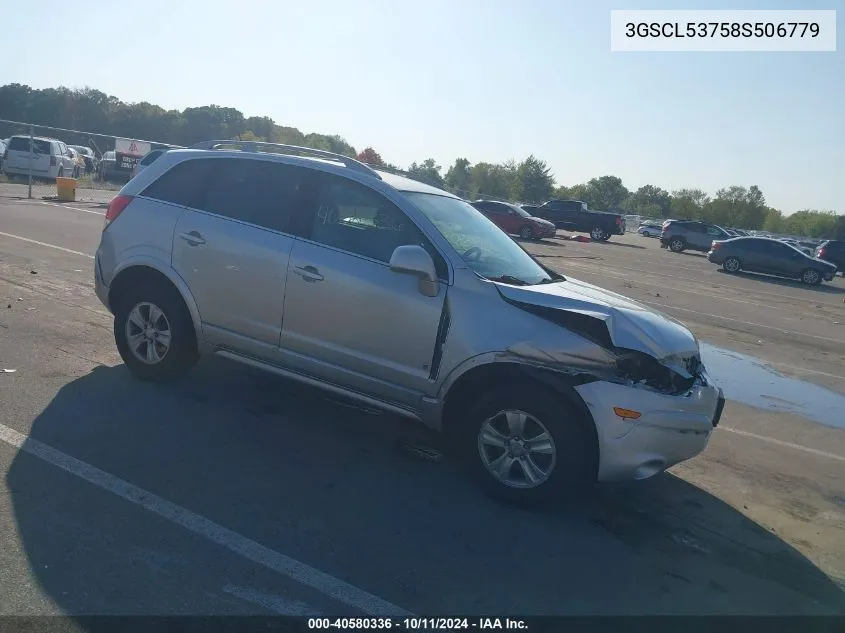 2008 Saturn Vue V6 Xr VIN: 3GSCL53758S506779 Lot: 40580336