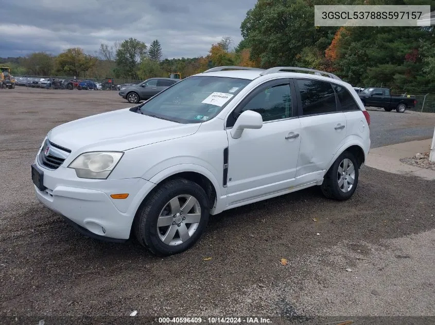 2008 Saturn Vue V6 Xr VIN: 3GSCL53788S597157 Lot: 40596409