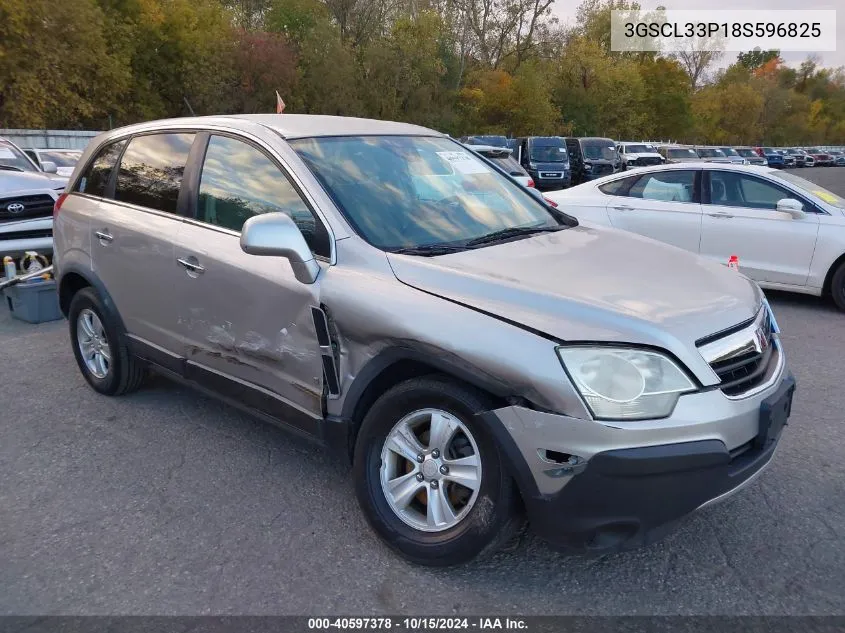 2008 Saturn Vue 4-Cyl Xe VIN: 3GSCL33P18S596825 Lot: 40597378