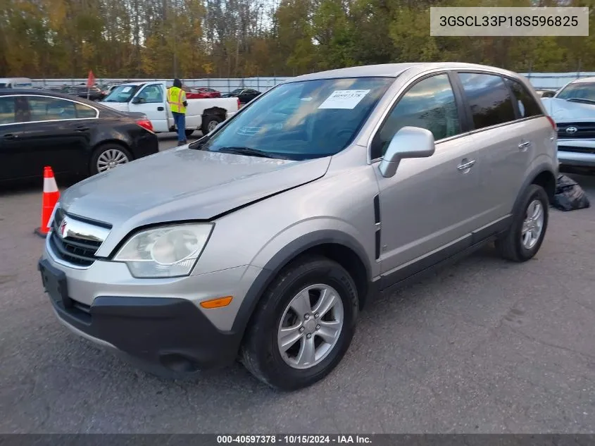 2008 Saturn Vue 4-Cyl Xe VIN: 3GSCL33P18S596825 Lot: 40597378