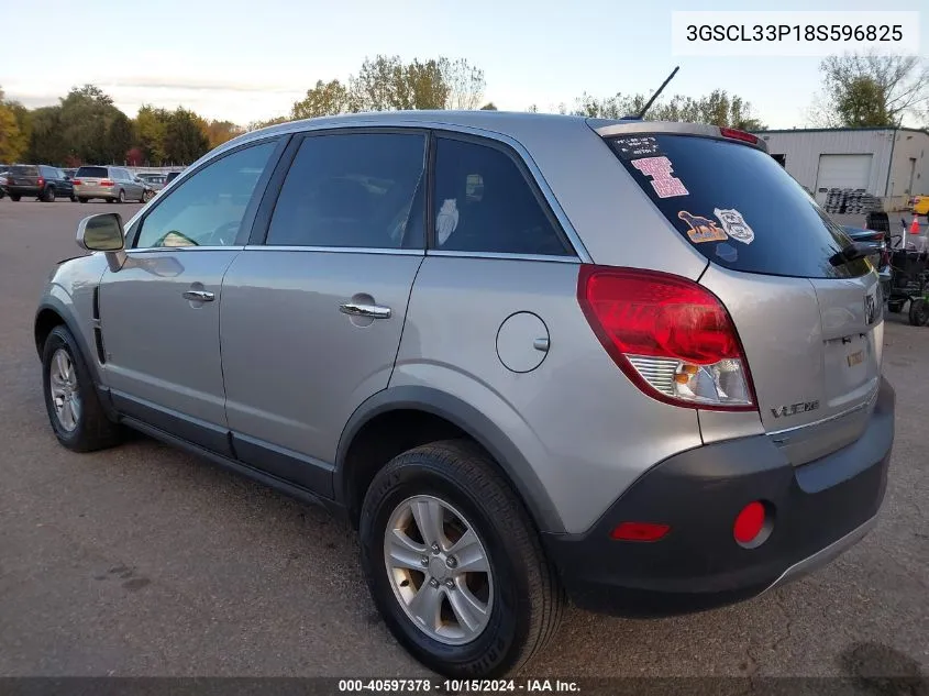 2008 Saturn Vue 4-Cyl Xe VIN: 3GSCL33P18S596825 Lot: 40597378