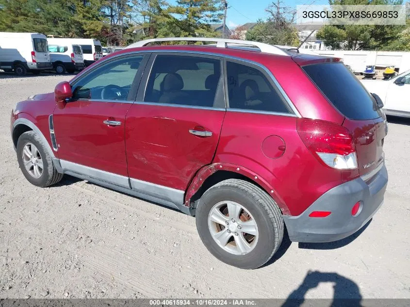 2008 Saturn Vue 4-Cyl Xe VIN: 3GSCL33PX8S669853 Lot: 40615934