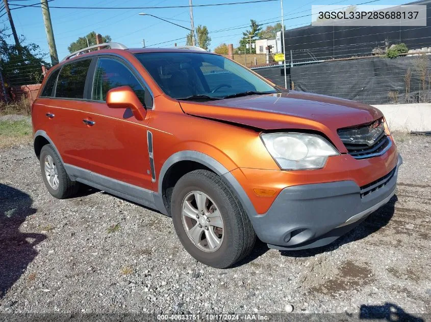 2008 Saturn Vue 4-Cyl Xe VIN: 3GSCL33P28S688137 Lot: 40633751