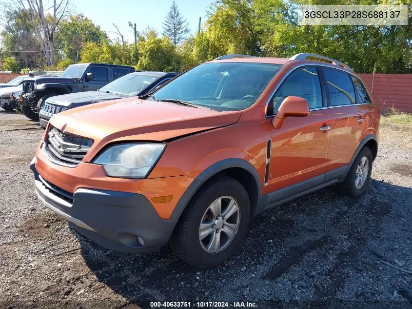 2008 Saturn Vue 4-Cyl Xe VIN: 3GSCL33P28S688137 Lot: 40633751