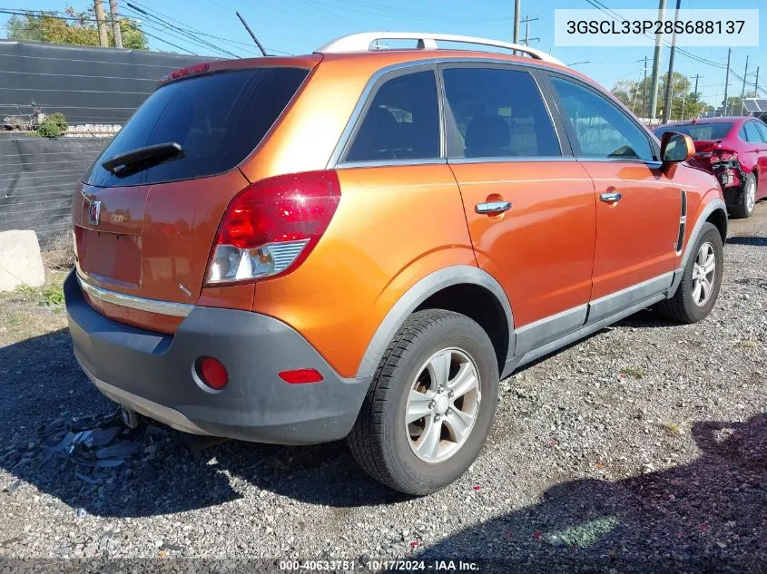 2008 Saturn Vue 4-Cyl Xe VIN: 3GSCL33P28S688137 Lot: 40633751