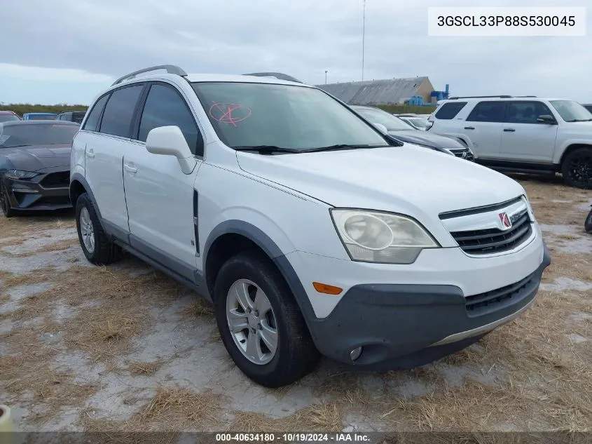 2008 Saturn Vue Xe VIN: 3GSCL33P88S530045 Lot: 40634180