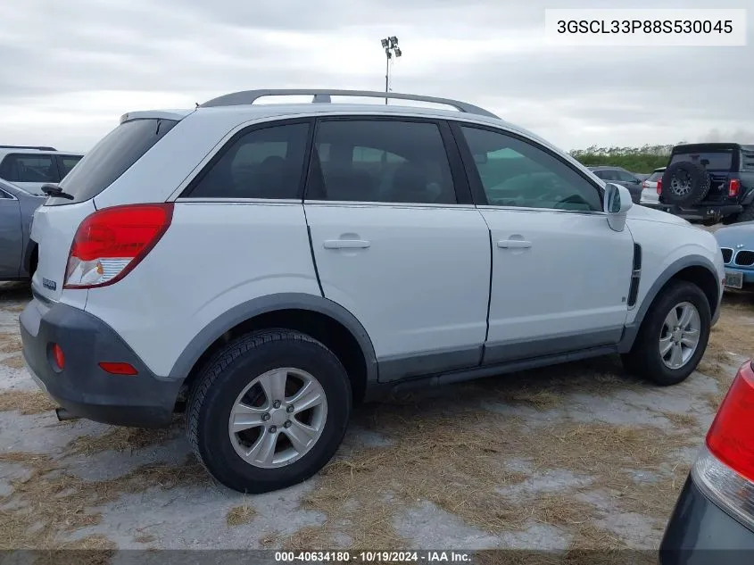 2008 Saturn Vue Xe VIN: 3GSCL33P88S530045 Lot: 40634180