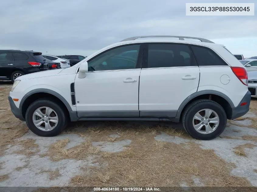 2008 Saturn Vue Xe VIN: 3GSCL33P88S530045 Lot: 40634180