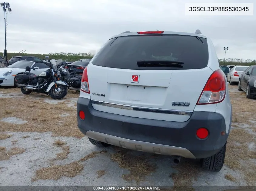 2008 Saturn Vue Xe VIN: 3GSCL33P88S530045 Lot: 40634180