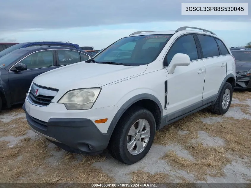 2008 Saturn Vue Xe VIN: 3GSCL33P88S530045 Lot: 40634180