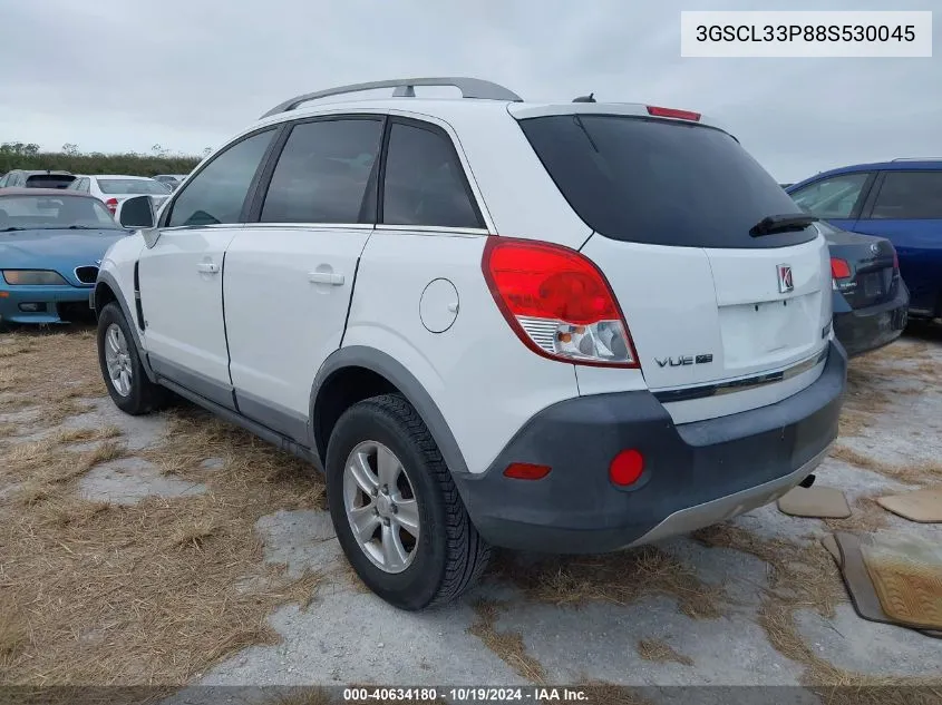 2008 Saturn Vue Xe VIN: 3GSCL33P88S530045 Lot: 40634180