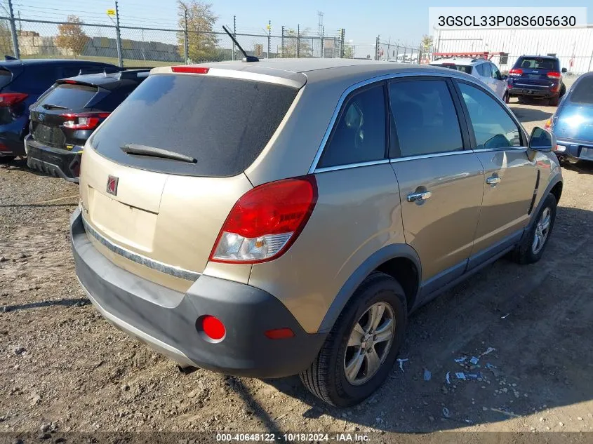 3GSCL33P08S605630 2008 Saturn Vue 4-Cyl Xe