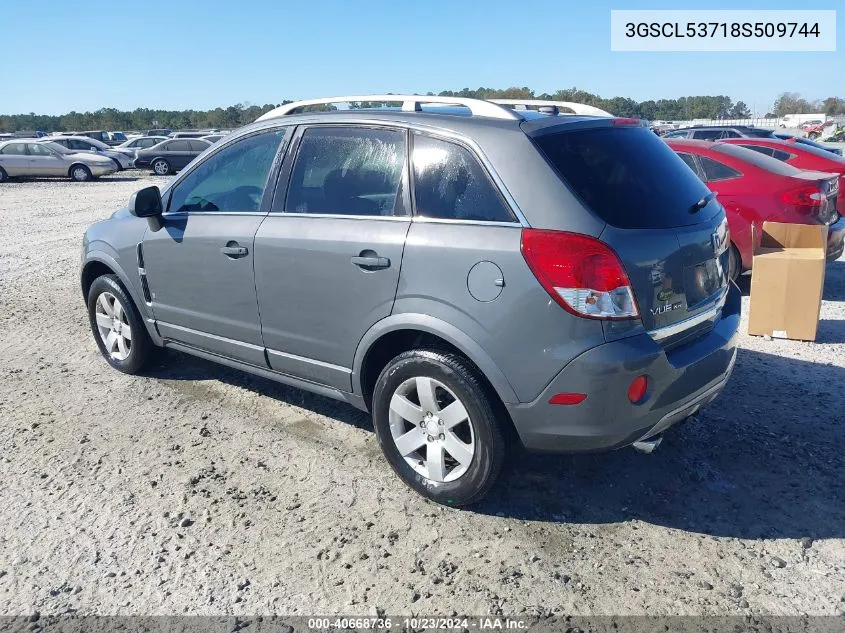 2008 Saturn Vue V6 Xr VIN: 3GSCL53718S509744 Lot: 40668736