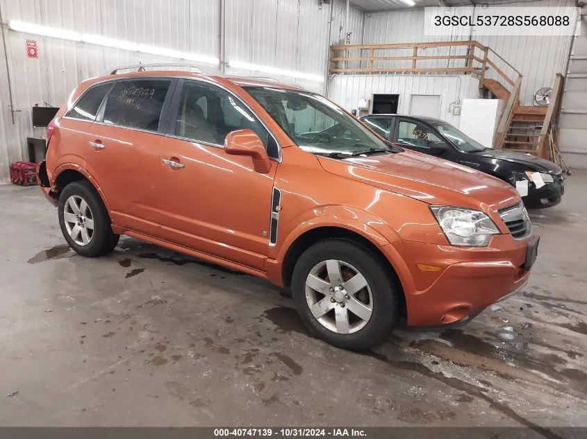 2008 Saturn Vue V6 Xr VIN: 3GSCL53728S568088 Lot: 40747139