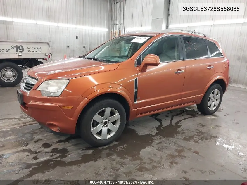 2008 Saturn Vue V6 Xr VIN: 3GSCL53728S568088 Lot: 40747139