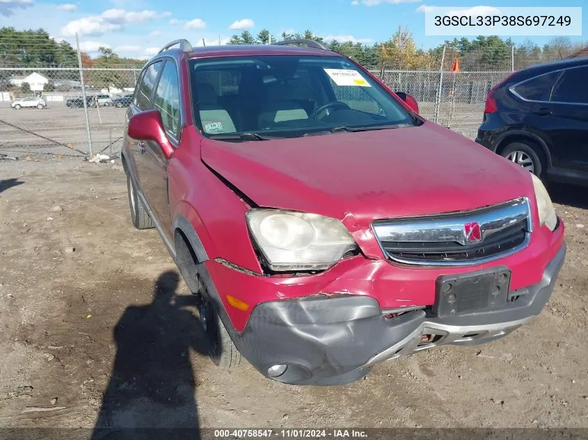 2008 Saturn Vue 4-Cyl Xe VIN: 3GSCL33P38S697249 Lot: 40758547