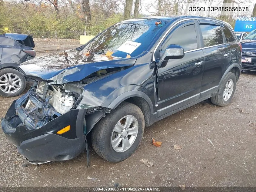 2008 Saturn Vue 4-Cyl Xe VIN: 3GSCL33P88S656678 Lot: 40793663