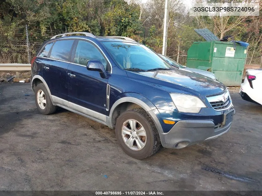 2008 Saturn Vue 4-Cyl Xe VIN: 3GSCL33P98S724096 Lot: 40798695