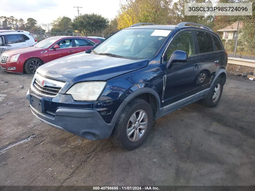 2008 Saturn Vue 4-Cyl Xe VIN: 3GSCL33P98S724096 Lot: 40798695