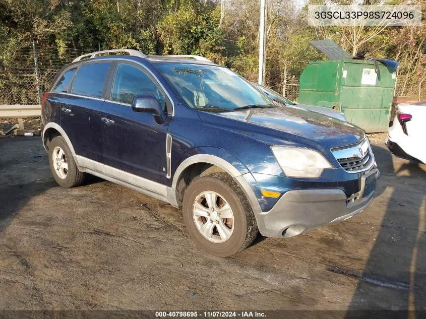 2008 Saturn Vue 4-Cyl Xe VIN: 3GSCL33P98S724096 Lot: 40798695