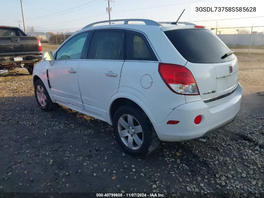 2008 Saturn Vue V6 Xr VIN: 3GSDL73758S585628 Lot: 40799605