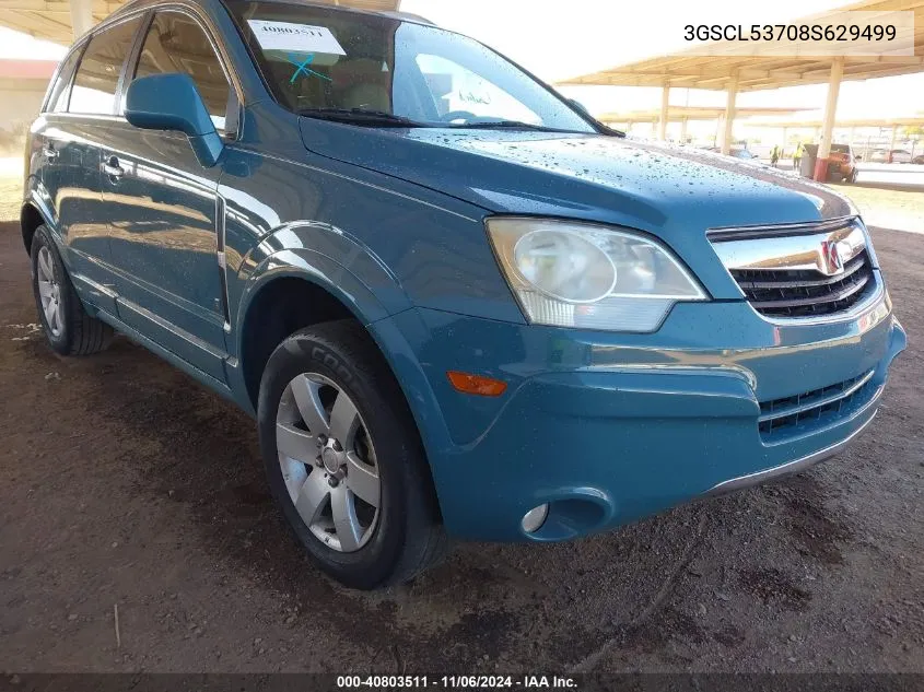 2008 Saturn Vue V6 Xr VIN: 3GSCL53708S629499 Lot: 40803511