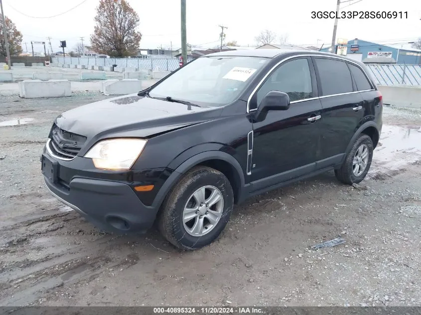 2008 Saturn Vue 4-Cyl Xe VIN: 3GSCL33P28S606911 Lot: 40895324