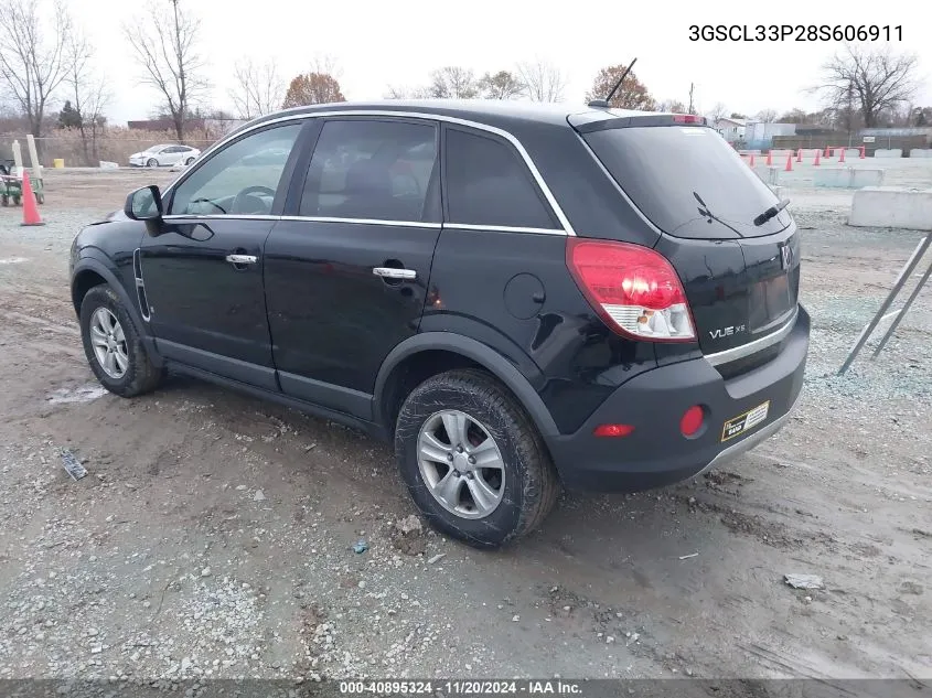 2008 Saturn Vue 4-Cyl Xe VIN: 3GSCL33P28S606911 Lot: 40895324