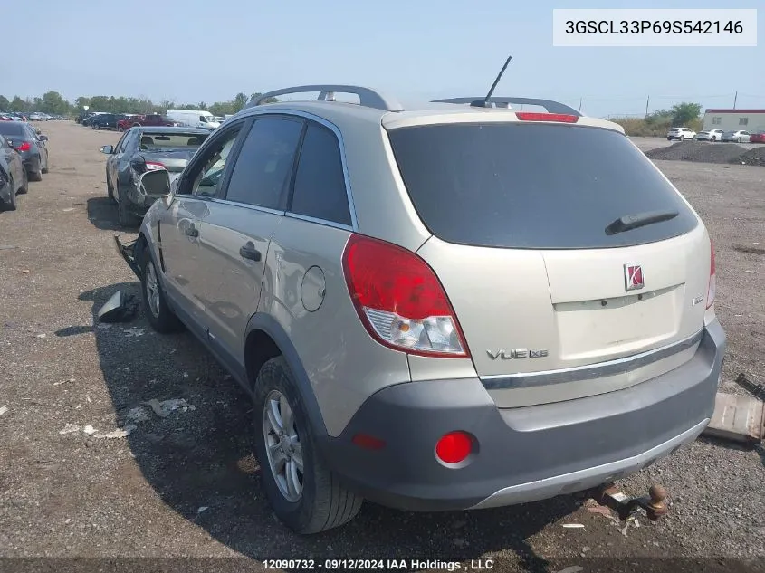 2009 Saturn Vue VIN: 3GSCL33P69S542146 Lot: 12090732