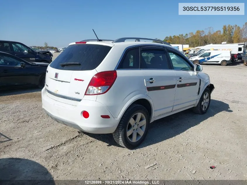 2009 Saturn Vue Xr VIN: 3GSCL53779S519356 Lot: 12128599