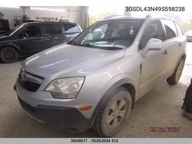 2009 Saturn Vue Xe VIN: 3GSDL43N49S598238 Lot: 30048677